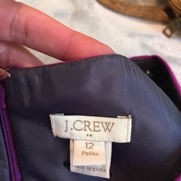 J Crew Lilac Scoop-neck Dress Size 12 P - Picture 3 of 8
